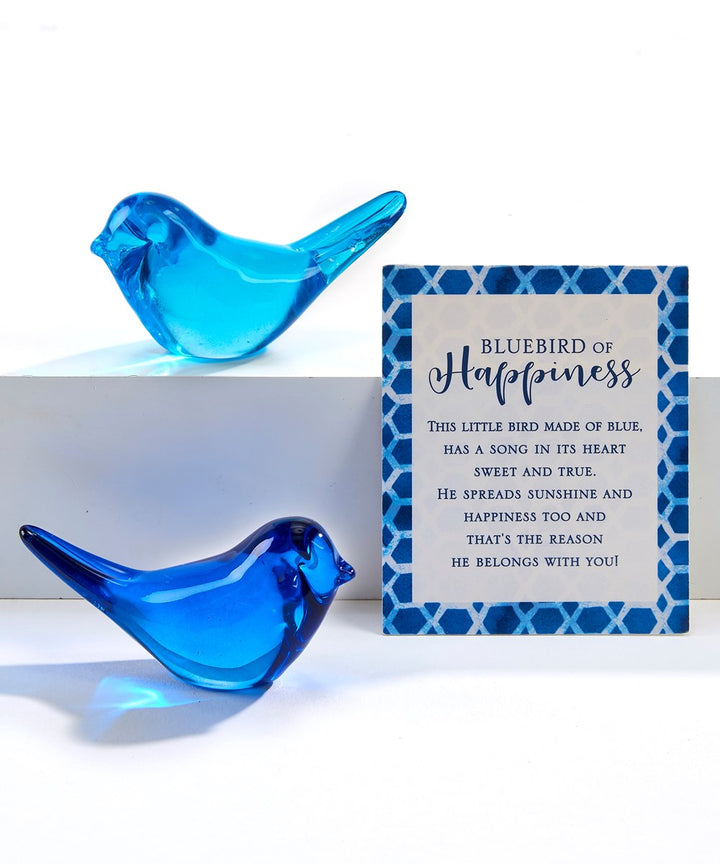 Bluebird of Happiness Glass Token