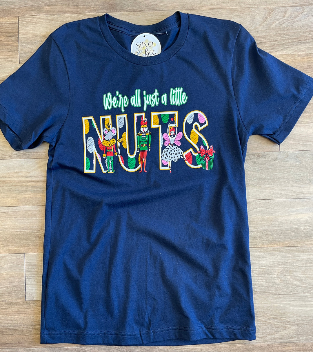 Just A Little Nuts Tee - Navy