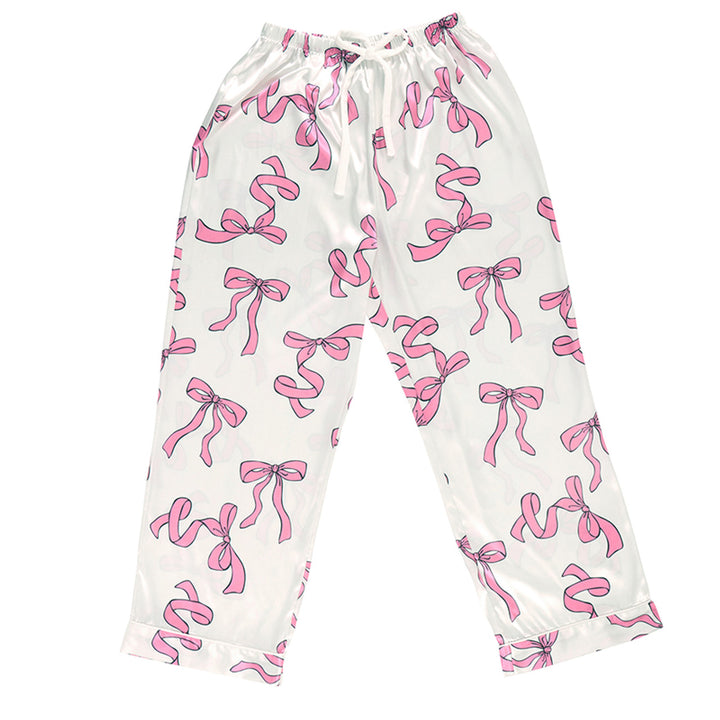 Long Sleeve PJ Set - Pink Bows