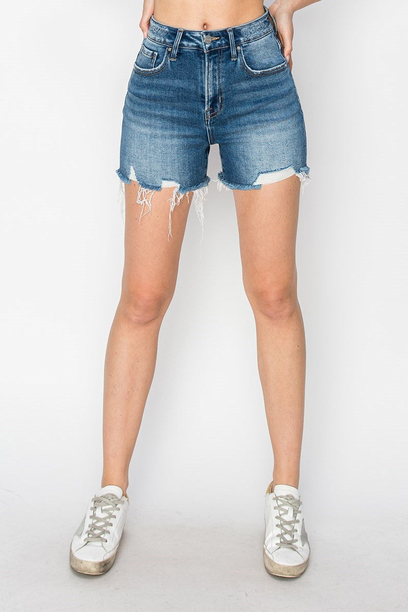 FINAL SALE Risen High Rise Shorts - Dark