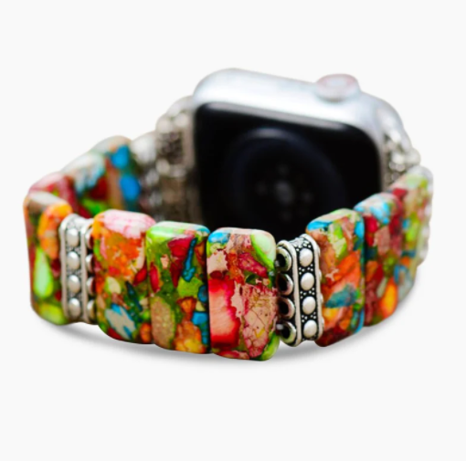 Chic Flower Apple Stretch Watchband