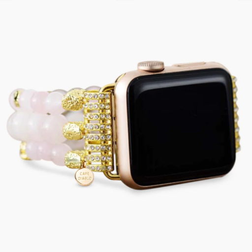 Rose Quartz Apple Stretch Watchband