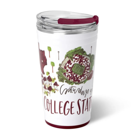 Saturdays in College Station Swig Party Cup 24 Oz