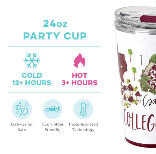 Saturdays in College Station Swig Party Cup 24 Oz