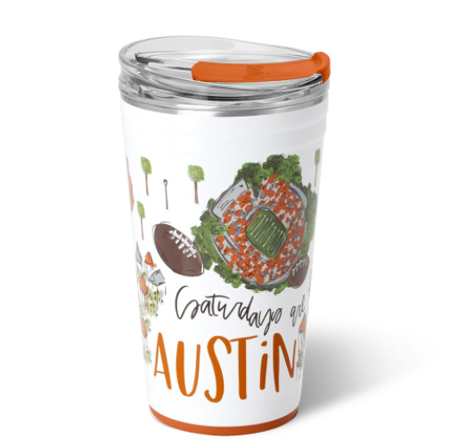 Saturdays in Austin Swig Party Cup 24 Oz