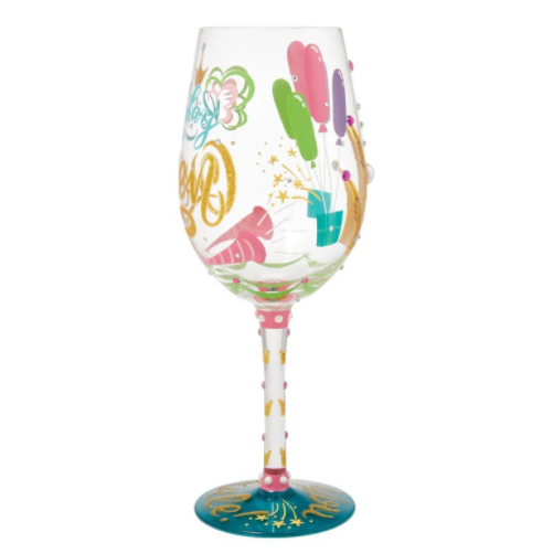 Birthday Queen Wine Glass