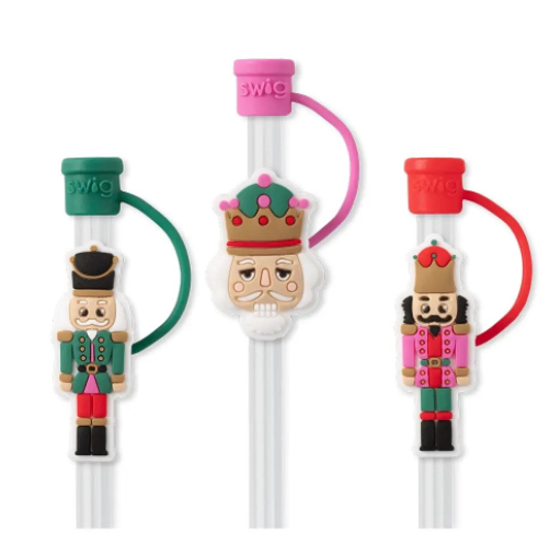 Classic Nutcracker Swig Straw Topper Set