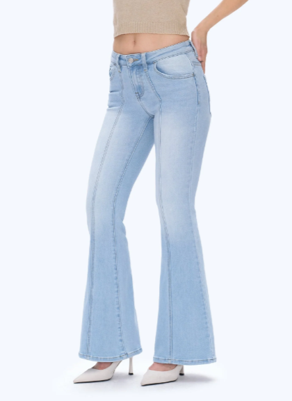 Bayeas Julia Mid Rise Flair Leg Jeans