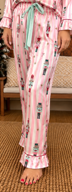 Pink Stripe Nutcracker Pajamas