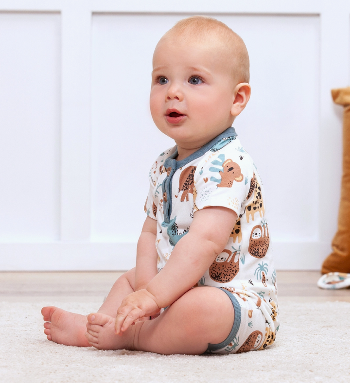 Jungle Jamboree Bamboo Short Romper