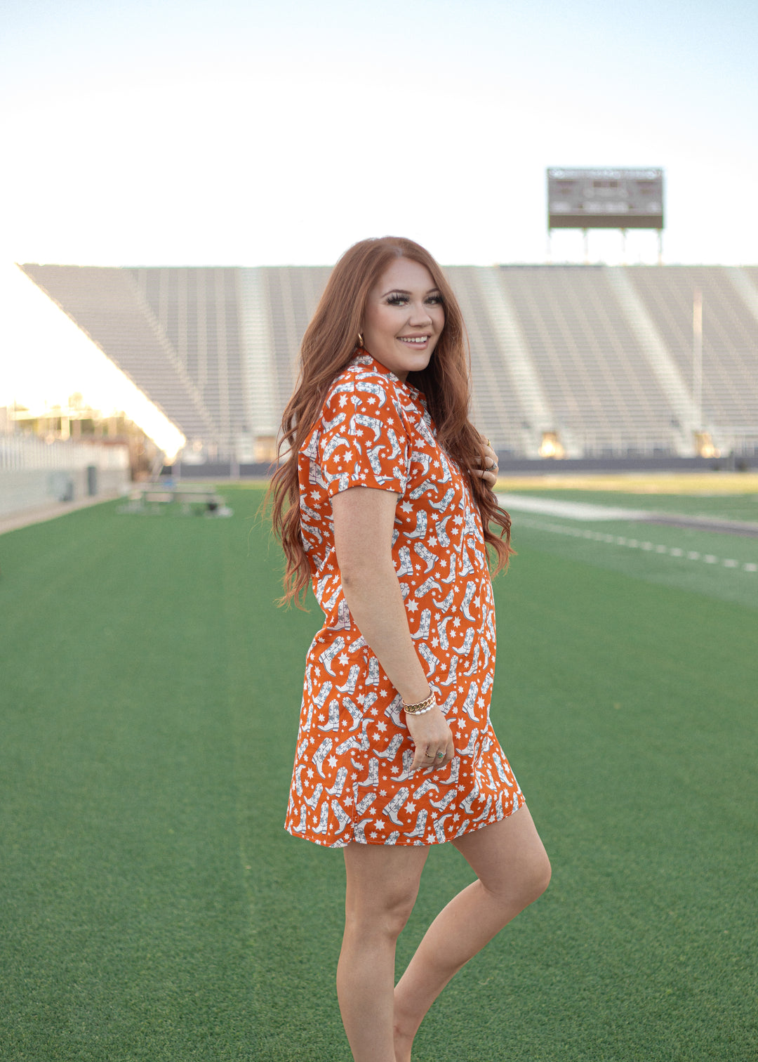 Tailgate Dress - Orange