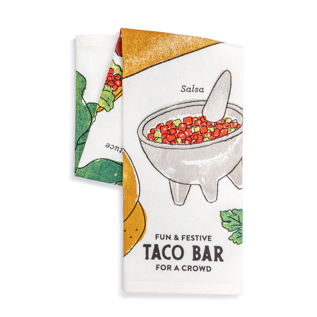 Taco Bar Cotton Twill Kitchen Towel