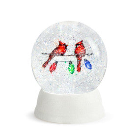 Cardinals Lightstring Snow Globe