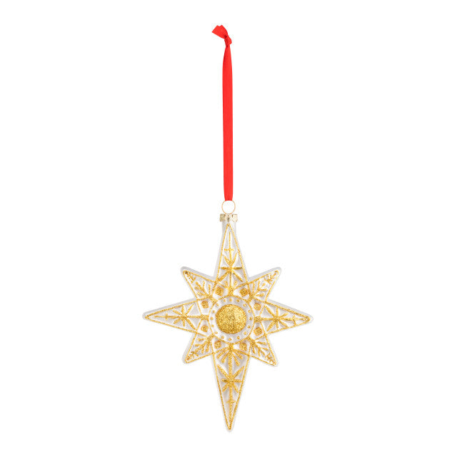 Blown Glass Star of Bethlehem Ornament