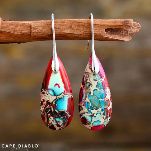Imperial jasper earrings hotsell