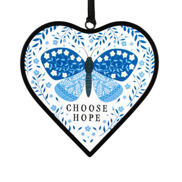 Choose Hope Heart Suncatcher