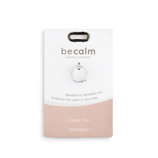 Be Calm Fidget Ring - Silver