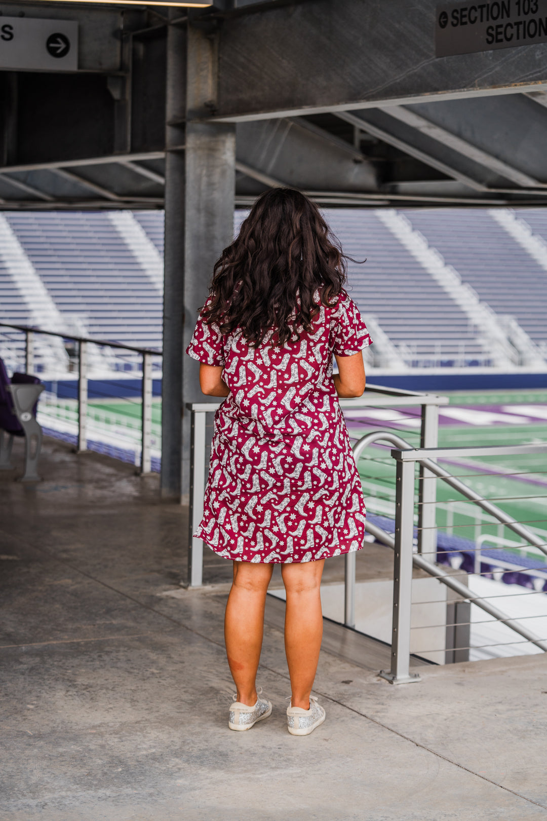 Tailgate Dress - Maroon