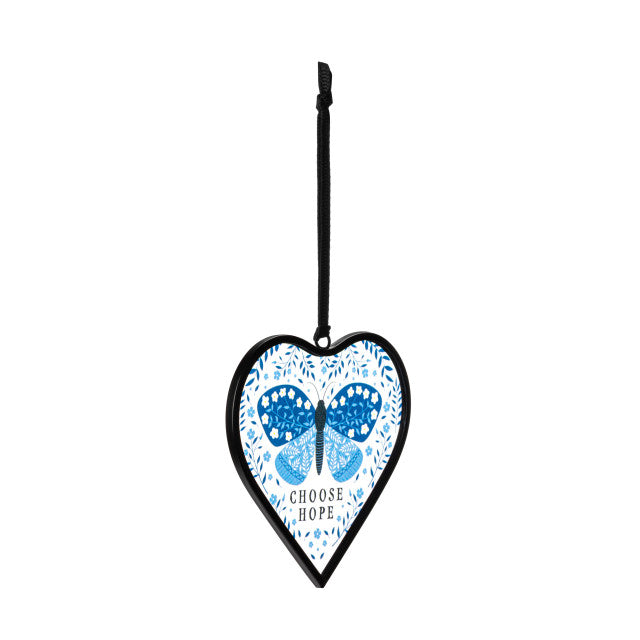 Choose Hope Heart Suncatcher